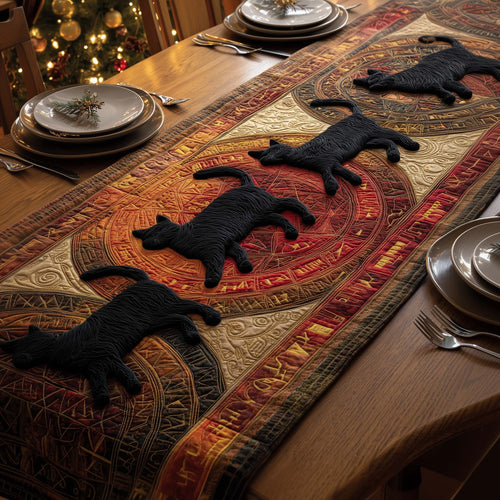 Mystic Cats Quilted Table Runner GFTOQM1313