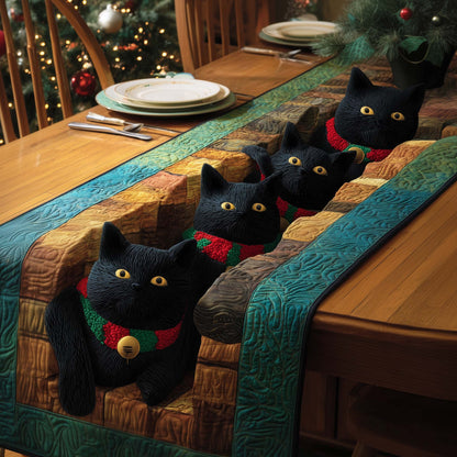 Jolly Cats Quilted Table Runner GFTOQM1316