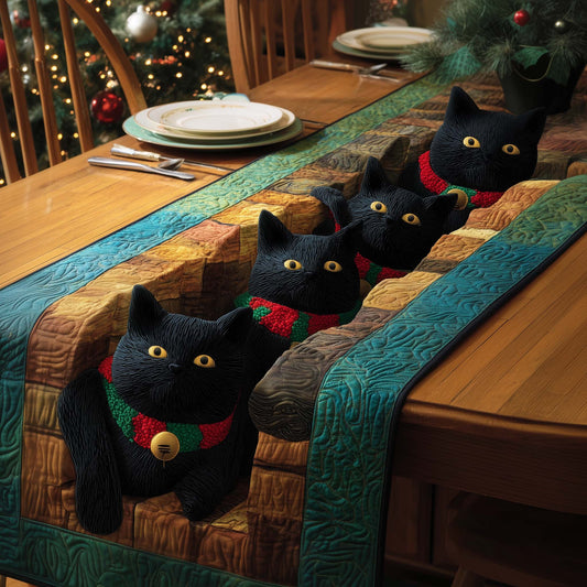 Jolly Cats Quilted Table Runner GFTOQM1316