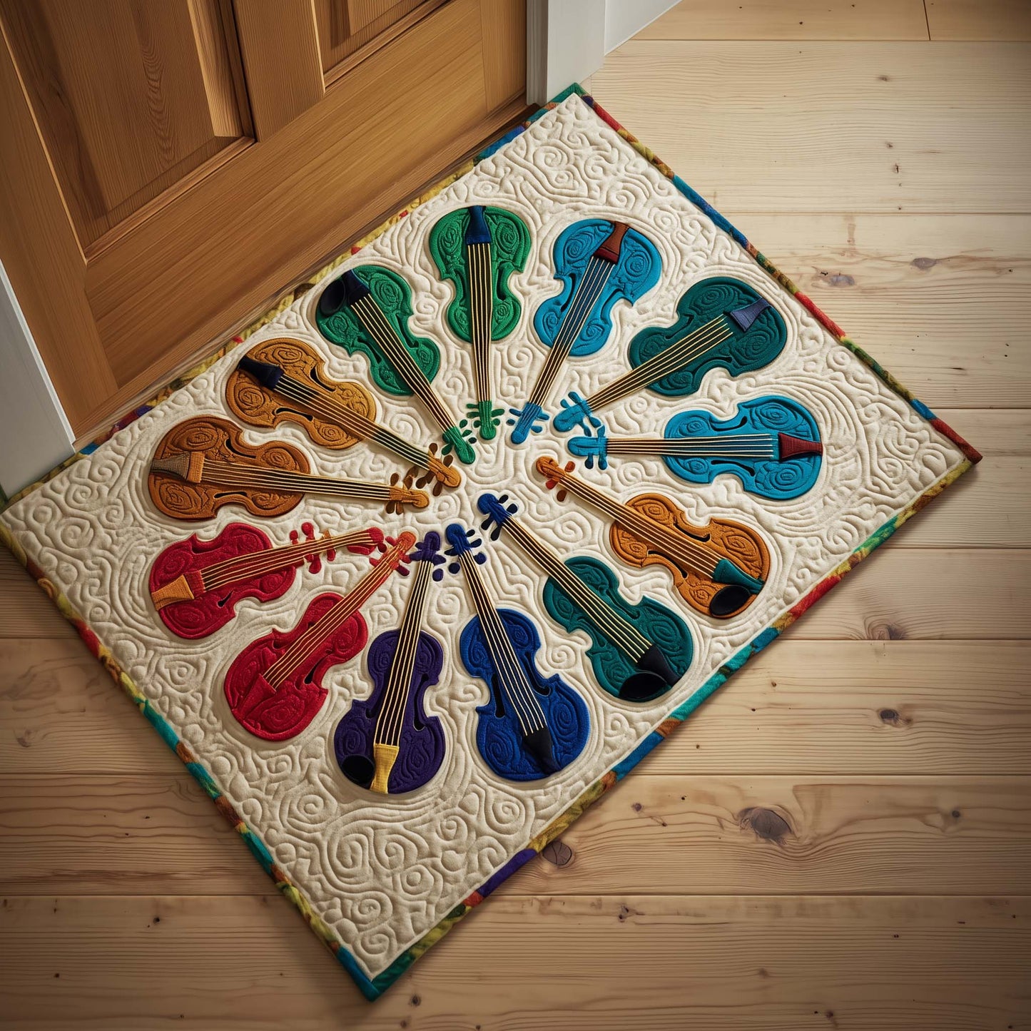 Color Violins Quilted Doormat GFTOQM1349