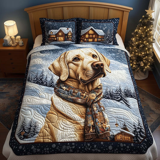 Winter Labrador Duvet Cover Set GFTOQM1356