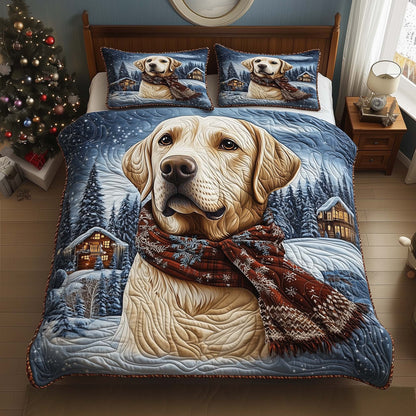 Snowy Labrador Duvet Cover Set GFTOQM1358