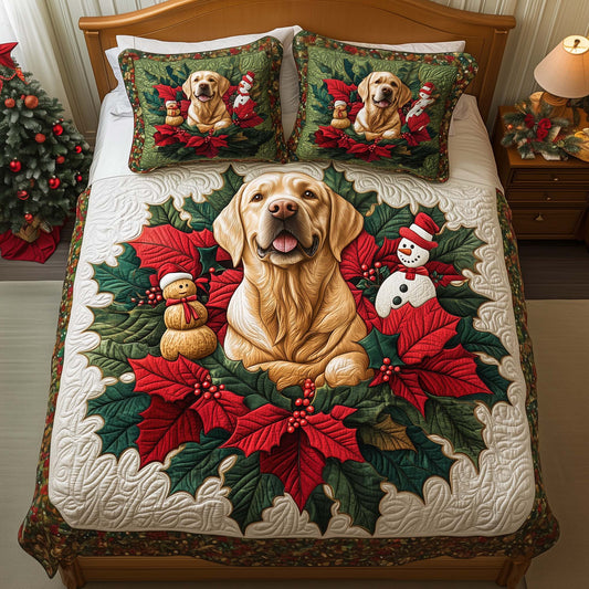 Poinsettia Lab Duvet Cover Set GFTOQM1363