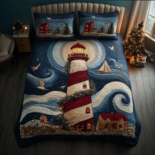 Winter Lighthouse Duvet Cover Set GFTOQM1403