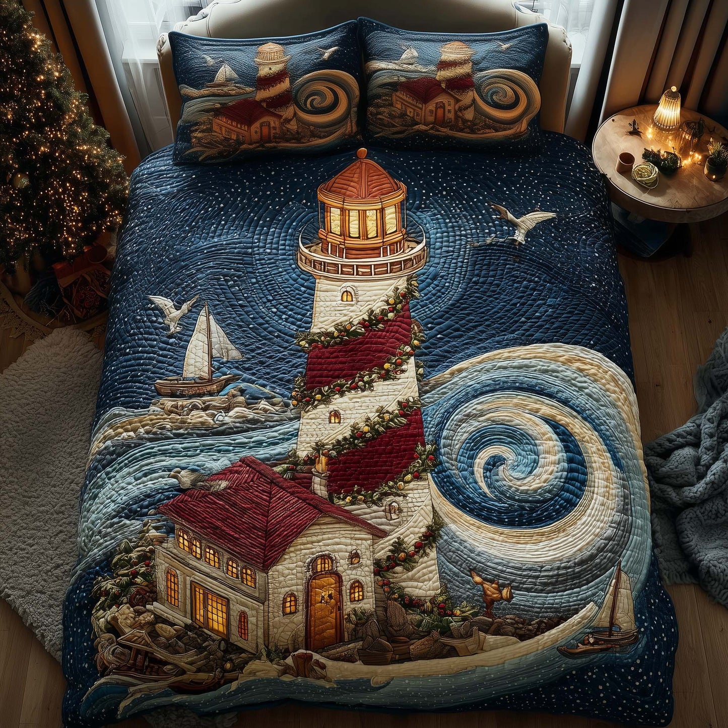 Ocean Lighthouse Duvet Cover Set GFTOQM1405