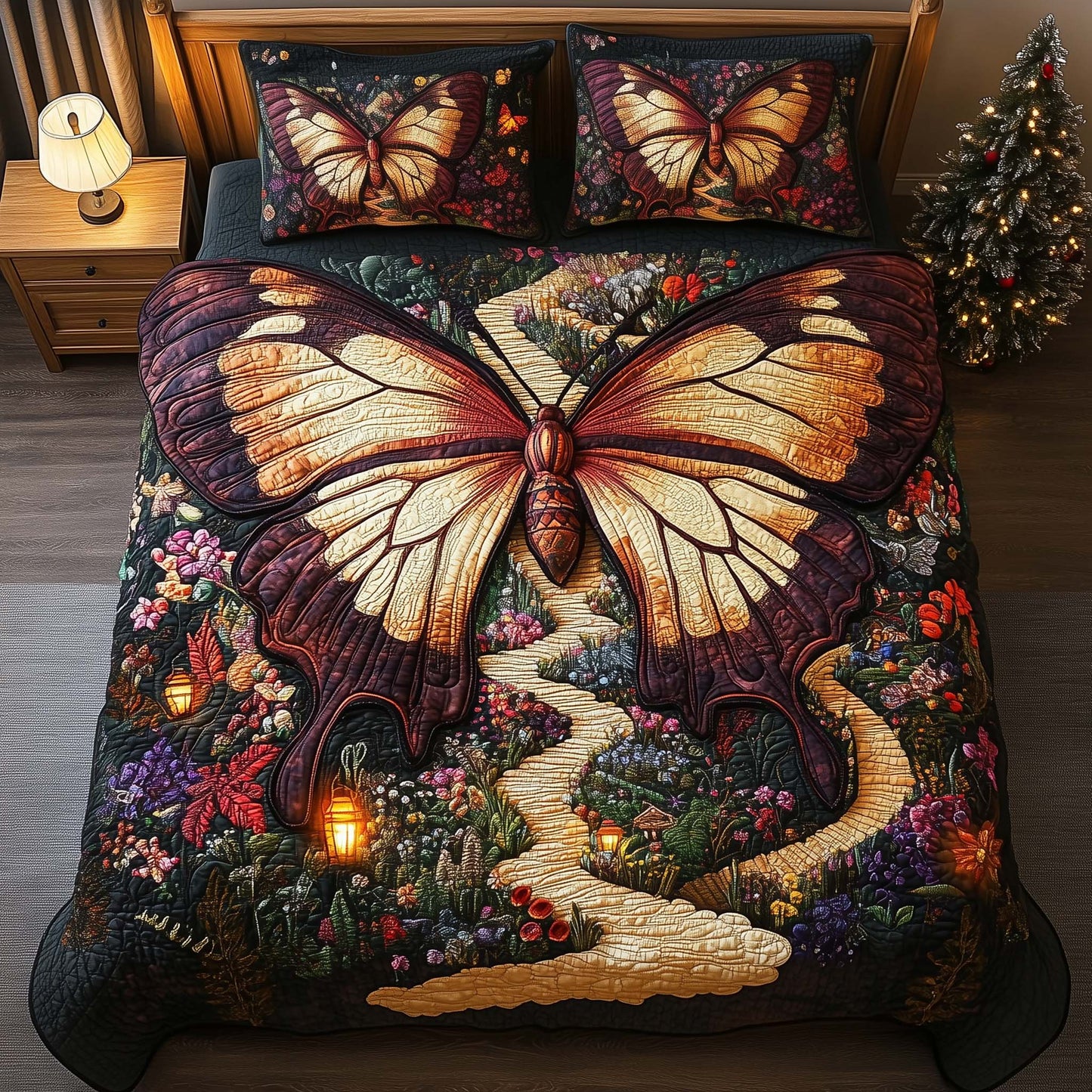 Garden Butterfly Duvet Cover Set GFTOQM1414