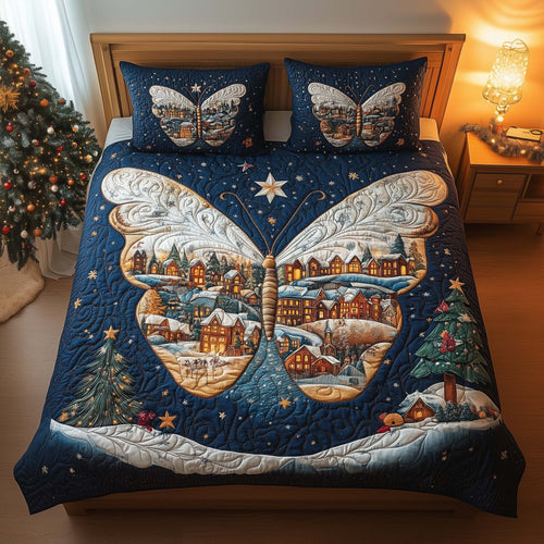 Winter Butterfly Duvet Cover Set GFTOQM1415