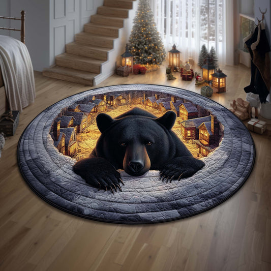 Cozy Bear Quilted Round Mat GFTOQM1419