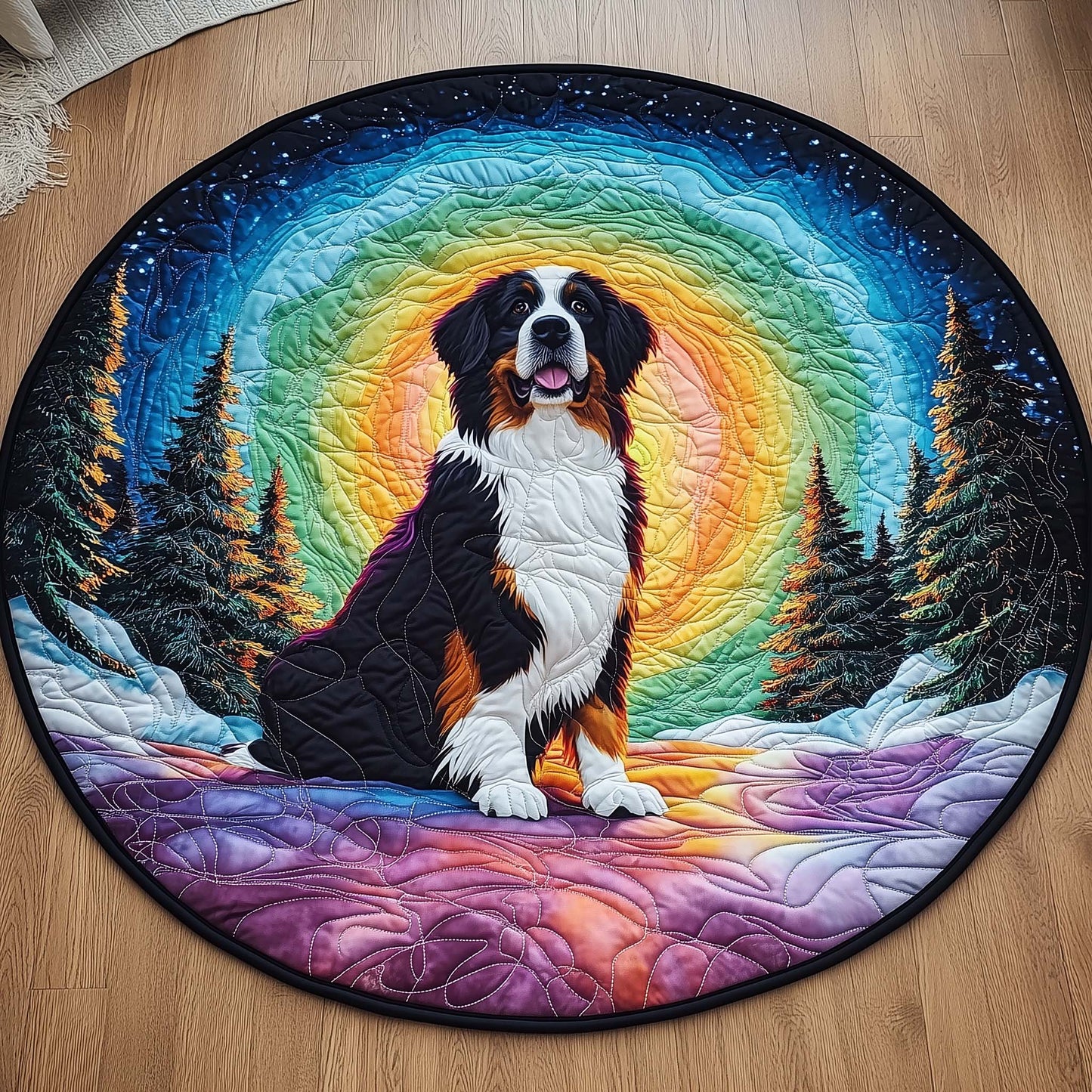 Bernese Quilted Round Mat GFTOQM141