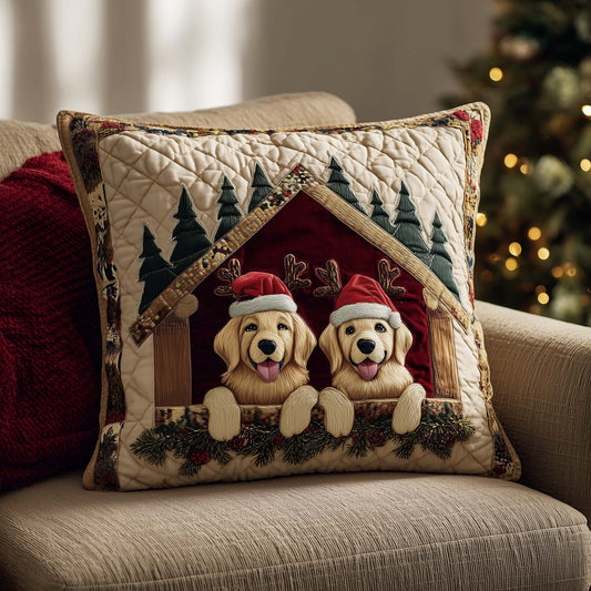 Holiday Cabin Quilted Pillow Case GFTOQM1461
