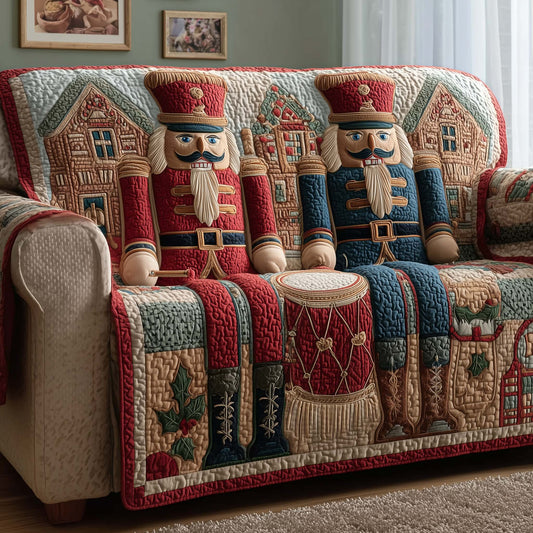 Drum Nutcracker Quilted Sofa Cover GFTOQM1465