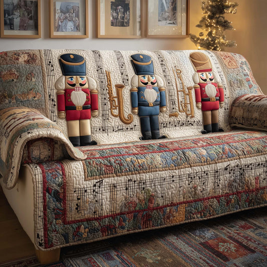 Music Nutcracker Quilted Sofa Cover GFTOQM1466