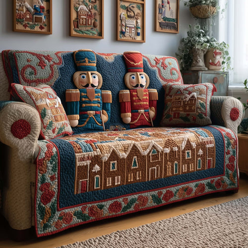 Twin Nutcracker Quilted Sofa Cover GFTOQM1468