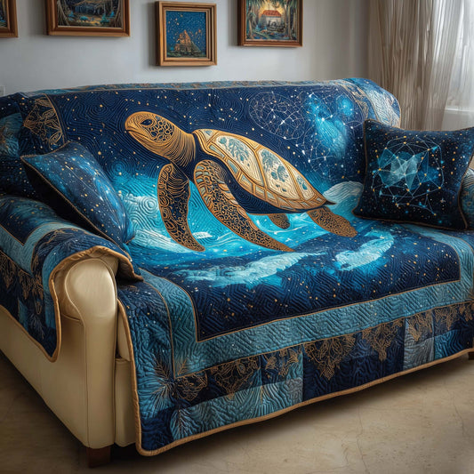 Cosmic Turtle Quilted Sofa Cover GFTOQM1470