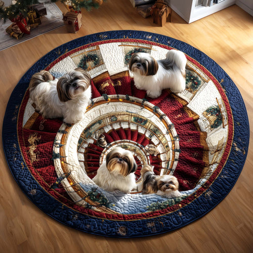Shih Tzu Quilted Round Mat GFTOQM150