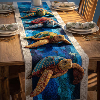 Ocean Turtles Quilted Table Runner GFTOQM1510