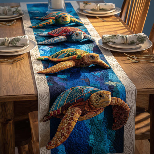 Ocean Turtles Quilted Table Runner GFTOQM1510