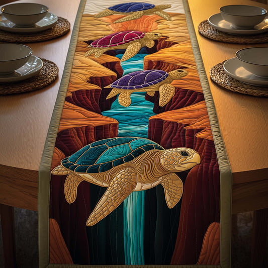 Canyon Turtles Quilted Table Runner GFTOQM1515