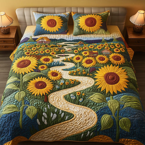 Sunny Path 3-Piece Quilted Bedding Set GFTOQM1521