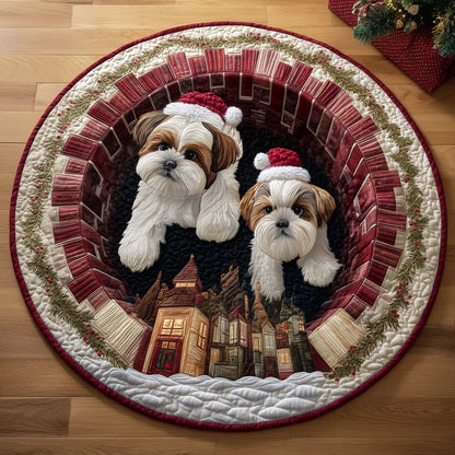 Shih Tzu Quilted Round Mat GFTOQM153