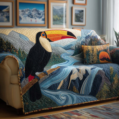 River Toucan Quilted Sofa Cover GFTOQM1545