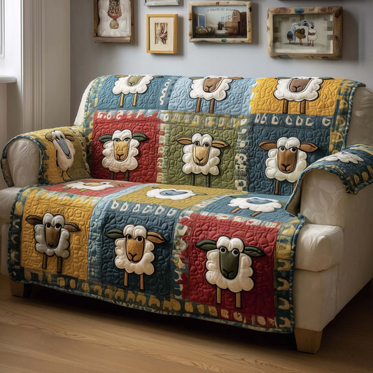 Patchy Sheep Quilted Sofa Cover GFTOQM1557