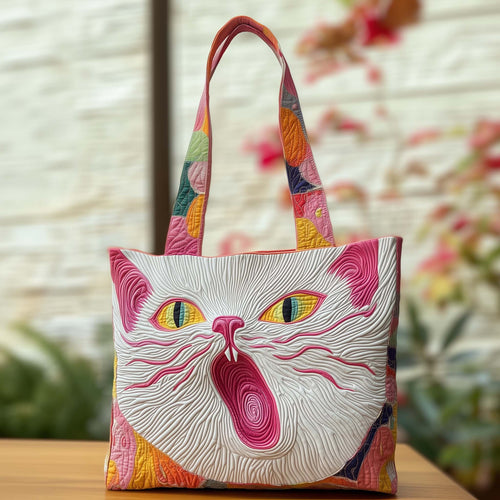 Cat Quilted Tote Bag GFTOQM15