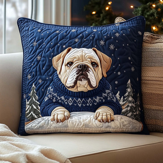 Snowy Sweater Quilted Pillow Case GFTOQM1629