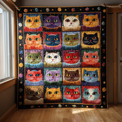 Cosmic Cats Quilted Blanket GFTOQM1633