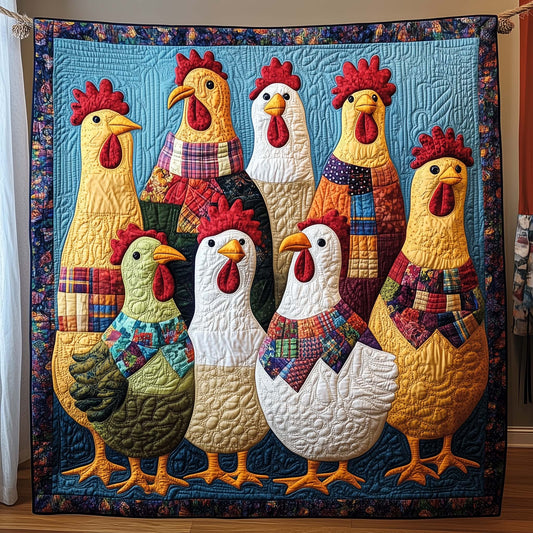 Patchwork Flock Quilted Blanket GFTOQM1637