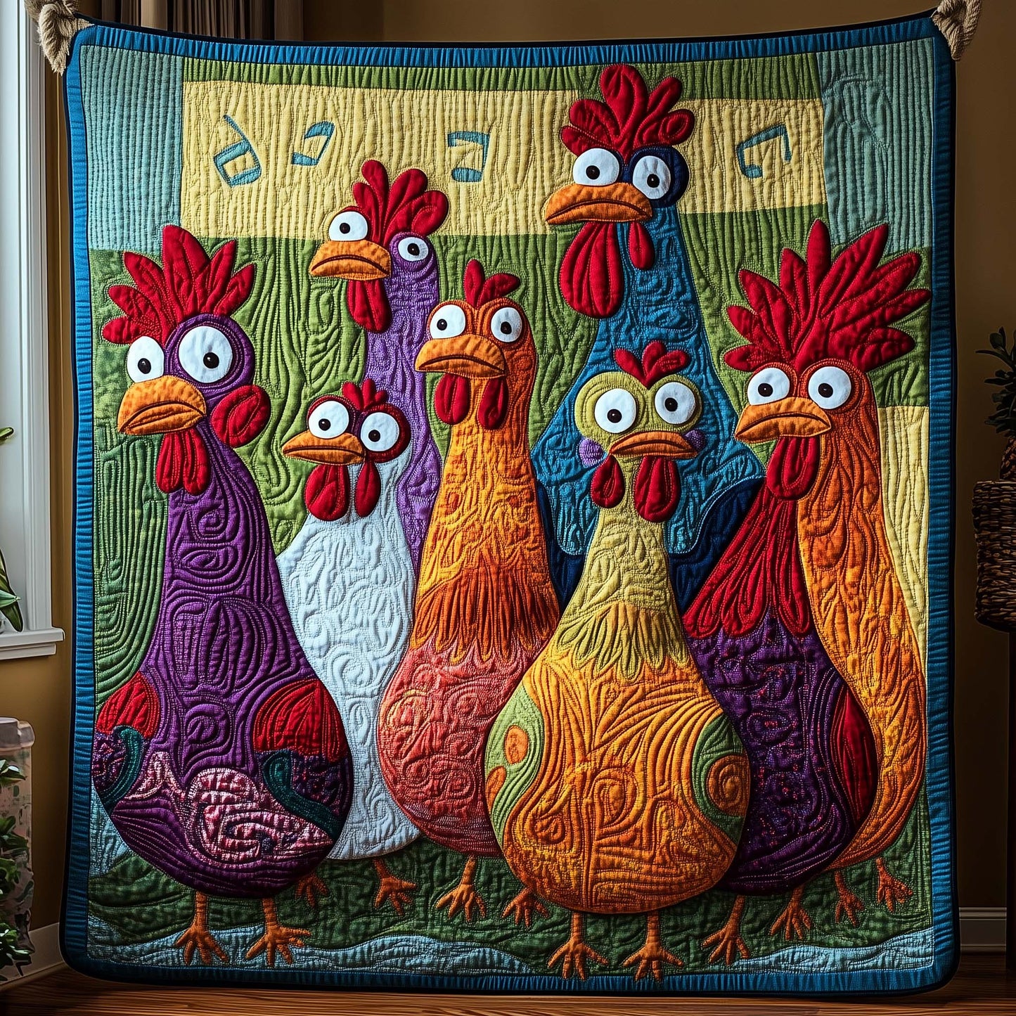 Singing Flock Quilted Blanket GFTOQM1639