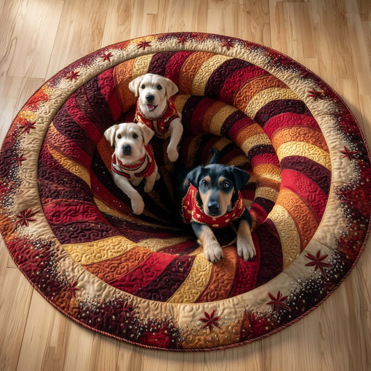 Labrador Quilted Round Mat GFTOQM163