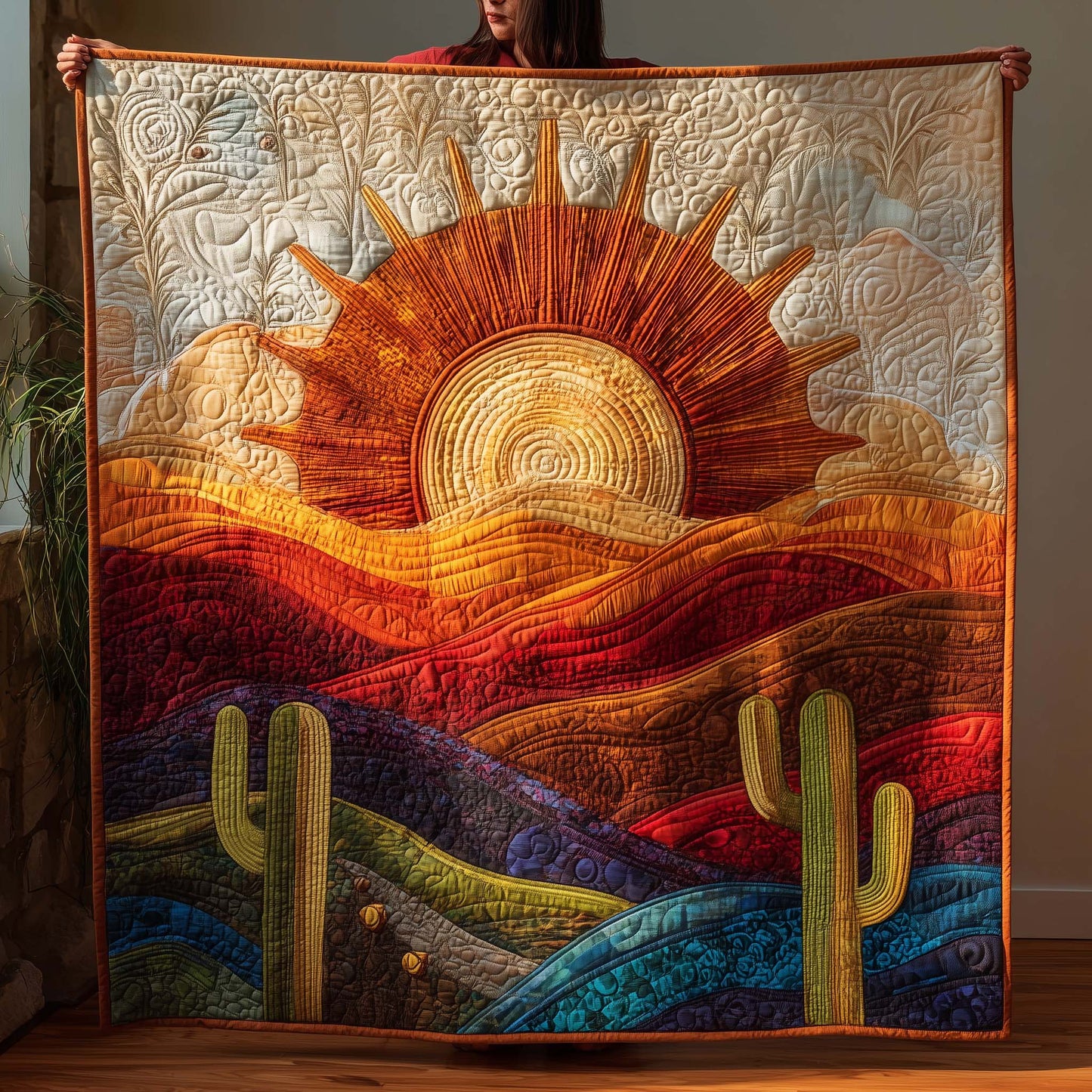 Desert Sunrise Quilted Blanket GFTOQM1645