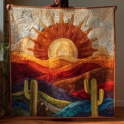 Desert Sunrise Quilted Blanket GFTOQM1645