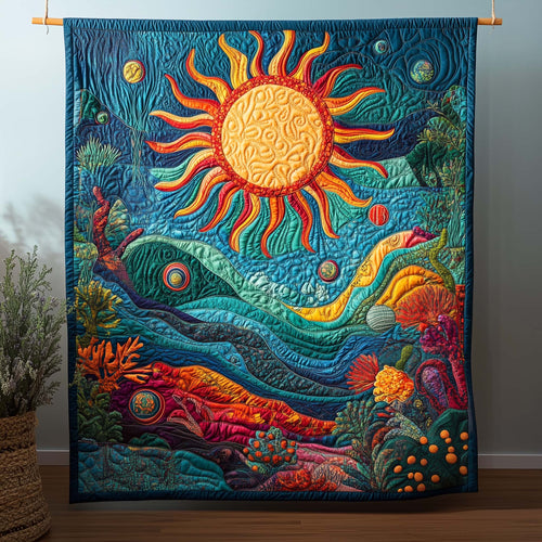 Cosmic Sun Quilted Blanket GFTOQM1646