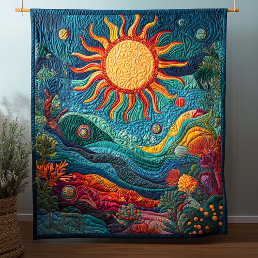 Cosmic Sun Quilted Blanket GFTOQM1646