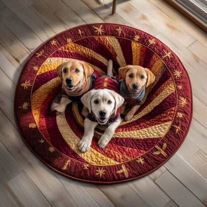 Labrador Quilted Round Mat GFTOQM164