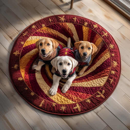 Labrador Quilted Round Mat GFTOQM164