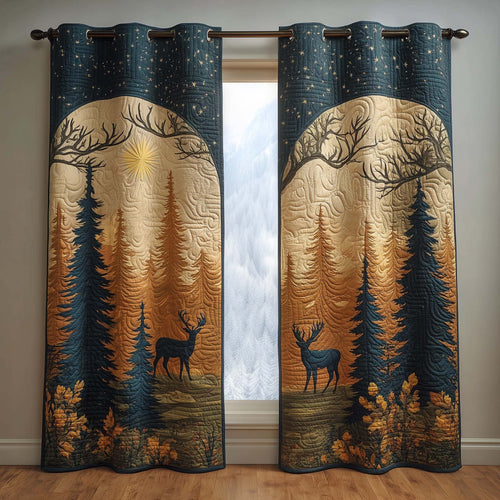 Moonlit Pines Quilted Curtains GFTOQM1669