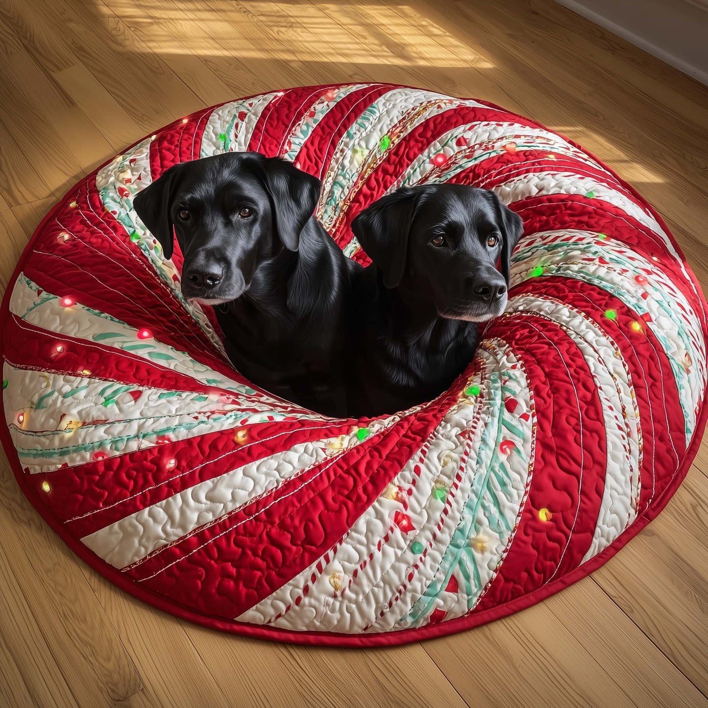 Labrador Quilted Round Mat GFTOQM166