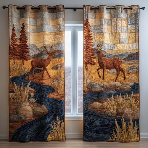 River Buck Quilted Curtains GFTOQM1670