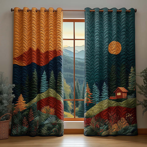 Patchwork Hills Quilted Curtains GFTOQM1679
