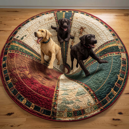 Labrador Quilted Round Mat GFTOQM167