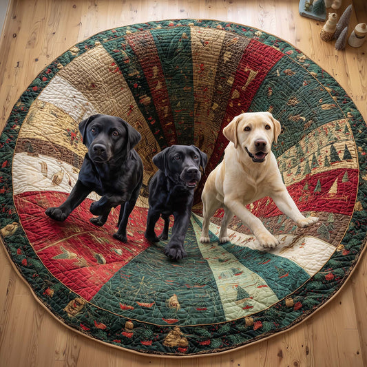 Labrador Quilted Round Mat GFTOQM168
