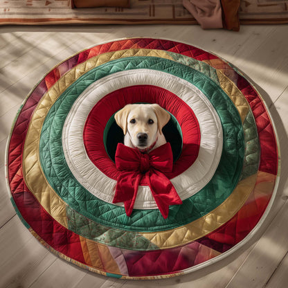 Labrador Quilted Round Mat GFTOQM169