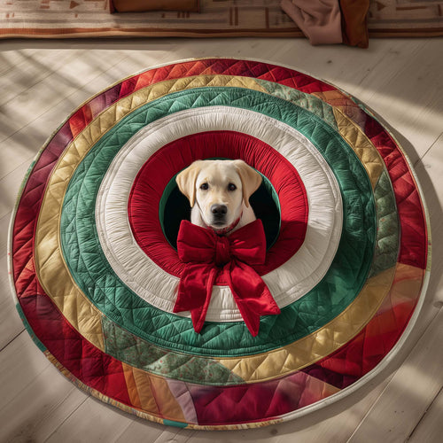 Labrador Quilted Round Mat GFTOQM169