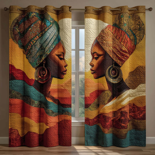 Tribal Grace Quilted Curtains GFTOQM1708
