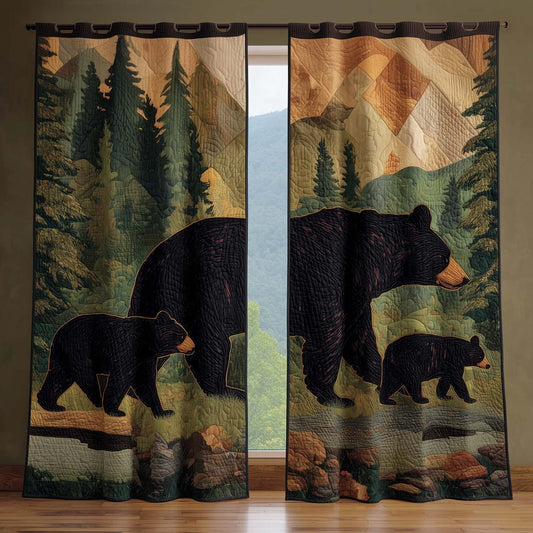 Bear Journey Quilted Curtains GFTOQM1713