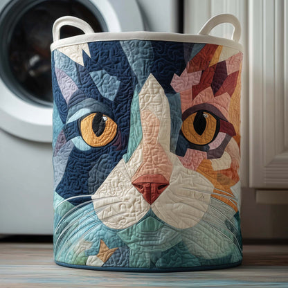 Mosaic Feline Quilted Laundry Basket GFTOQM1724