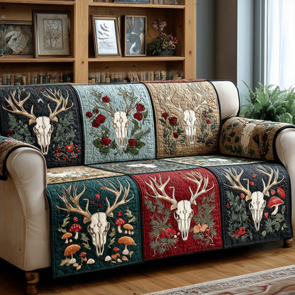 Crimson Forest Quilted Sofa Cover GFTOQM1774